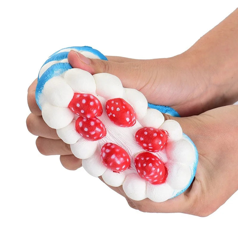 Squishy Jumbo Simulation Strawberry Birthday Cake Squishies
