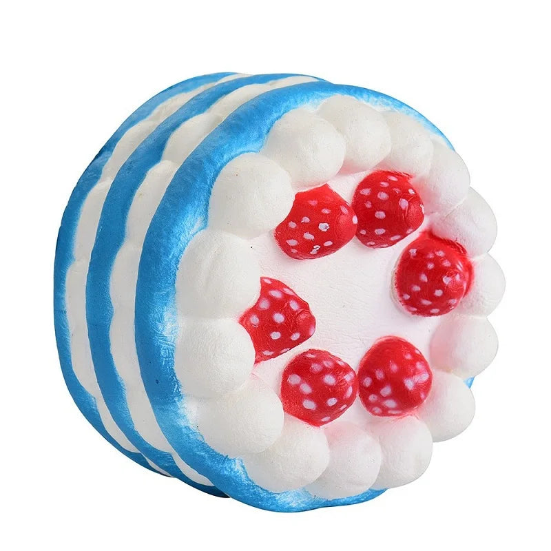 Squishy Jumbo Simulation Strawberry Birthday Cake Squishies
