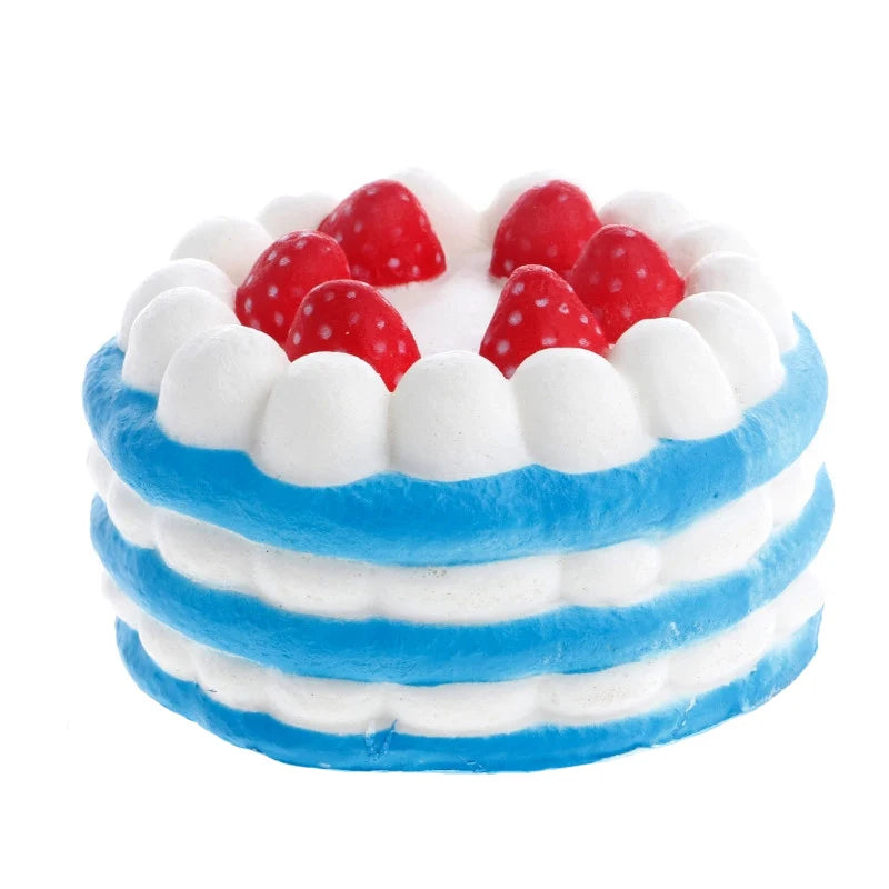 Squishy Jumbo Simulation Strawberry Birthday Cake Squishies