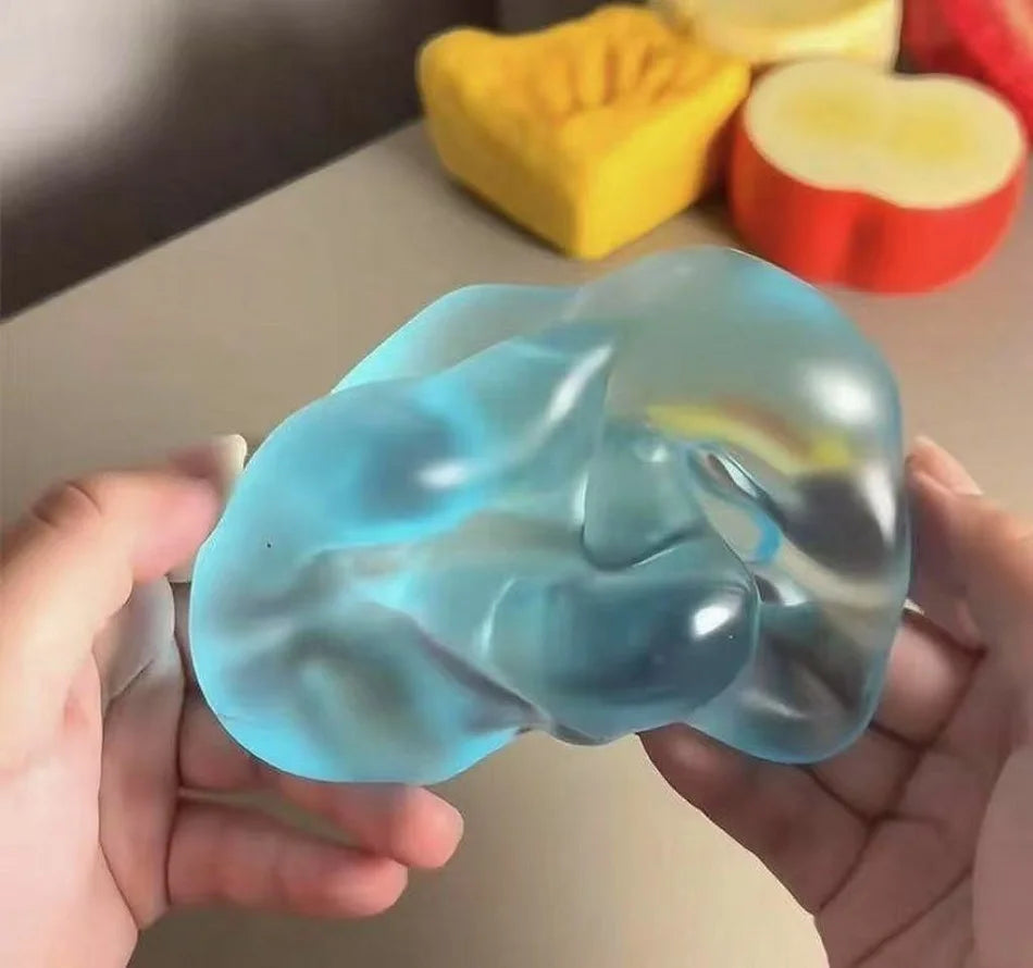 Squishy Green Apple Stress Ball Soft Fidget Sensory