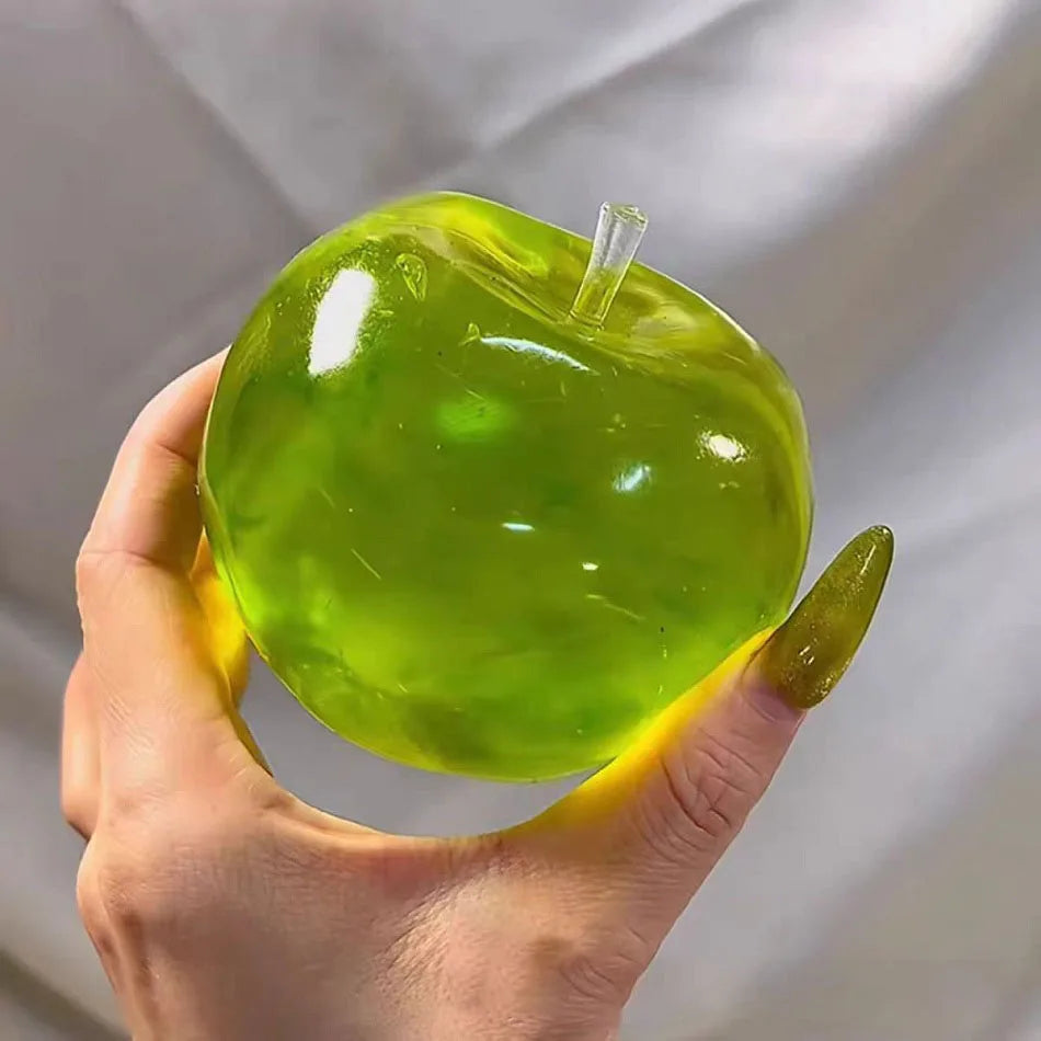 Squishy Green Apple Stress Ball Soft Fidget Sensory