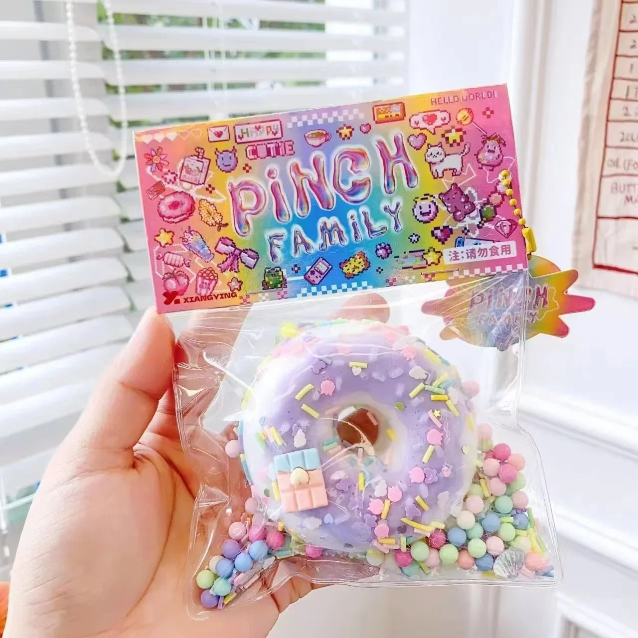 Kawaii Squishy Cake Doughnut Stress Relief Toy,  Sensory Fidget Toys for Kids Adults