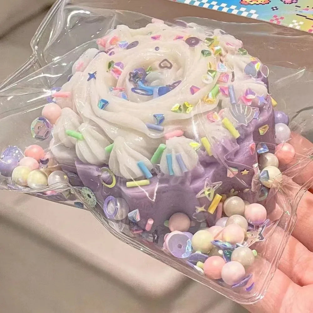 Kawaii Squishy Cake Doughnut Stress Relief Toy,  Sensory Fidget Toys for Kids Adults