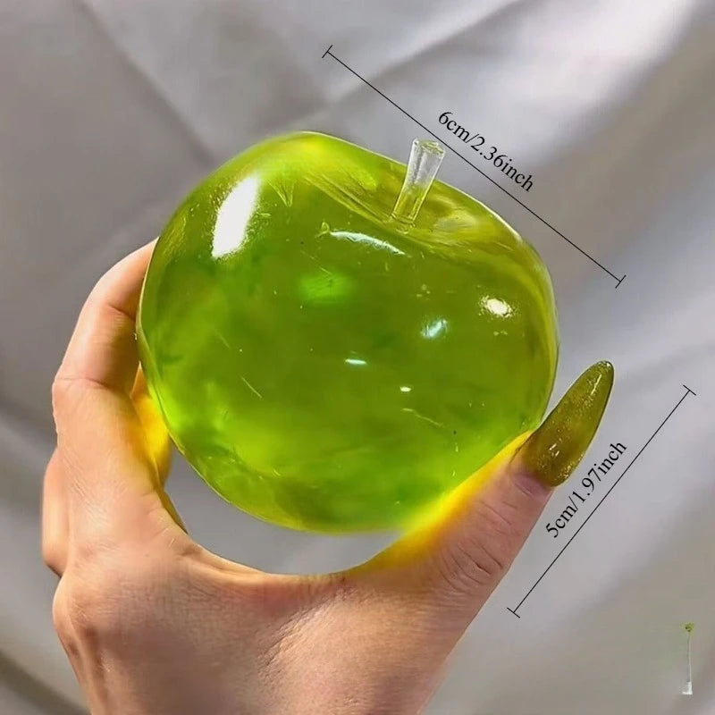 Squishy Green Apple Stress Ball Soft Fidget Sensory