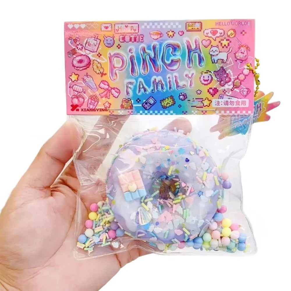 Kawaii Squishy Cake Doughnut Stress Relief Toy,  Sensory Fidget Toys for Kids Adults