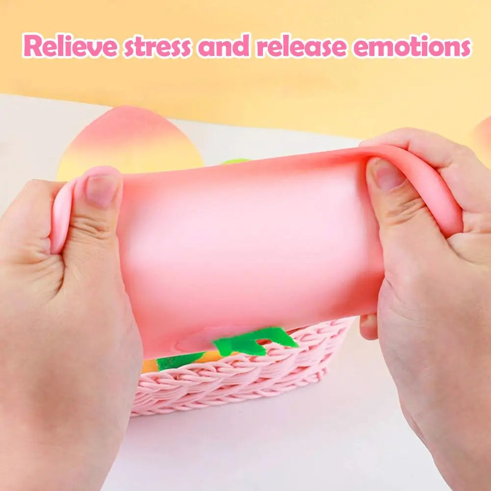 Kawaii Cheeky Peach Squishy Soft Slow rise