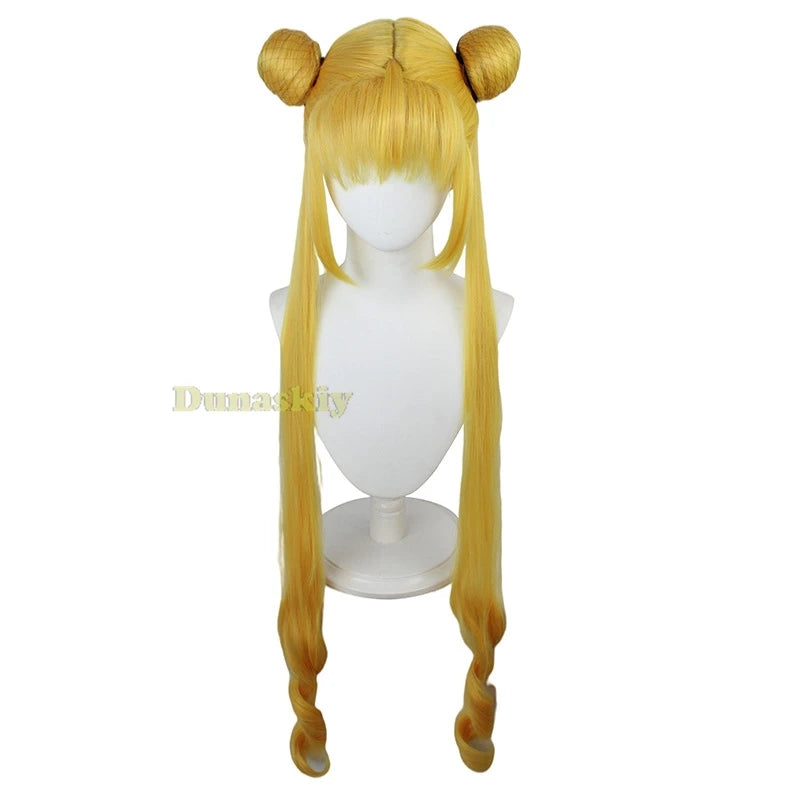 Anime Sailor Cosplay Costume Tsukino Usagi Uniform Dress Outfit Wig Headband Moon Cosplay For Women Girls Carnival Party Set