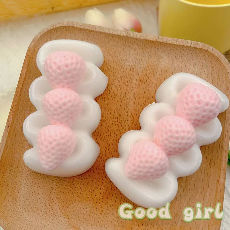 Apple, Strawyberry, Blueberry Tart, Slice , Premium Squishy