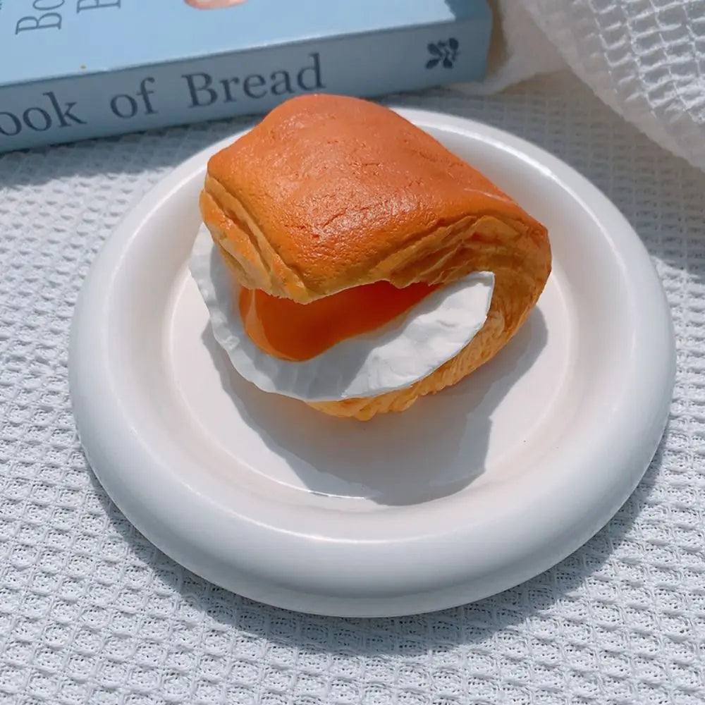 Simulation Bread Toast Squishy Slow Rising Rebound Squeeze Toy Anti Stress Relief