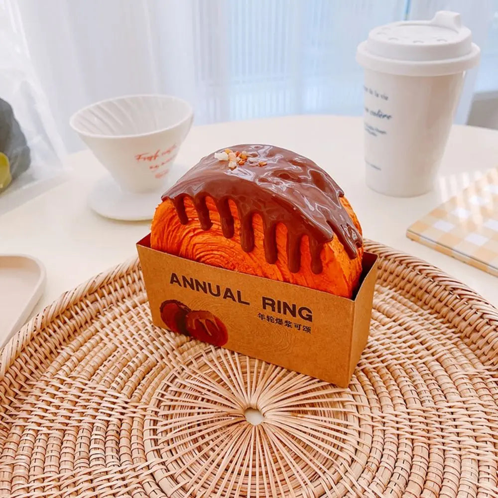 Simulation Bread Toast Squishy Slow Rising Rebound Squeeze Toy Anti Stress Relief