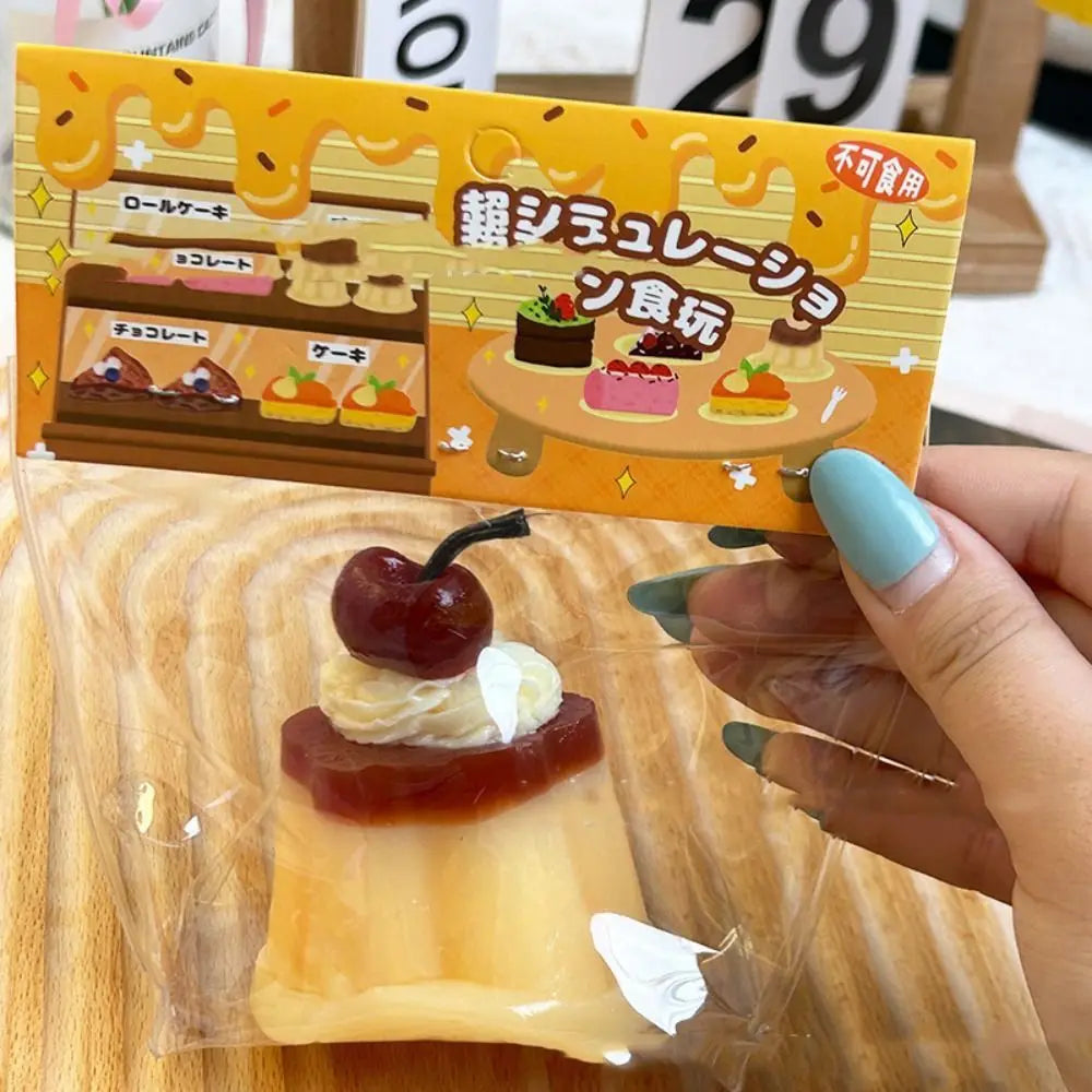 Exquisite Replica Double Layer Strawberry Toast Cake Fruit Bread Cake Matcha Chocolate Dessert Girl Gift Toast Squishy Kids Toys