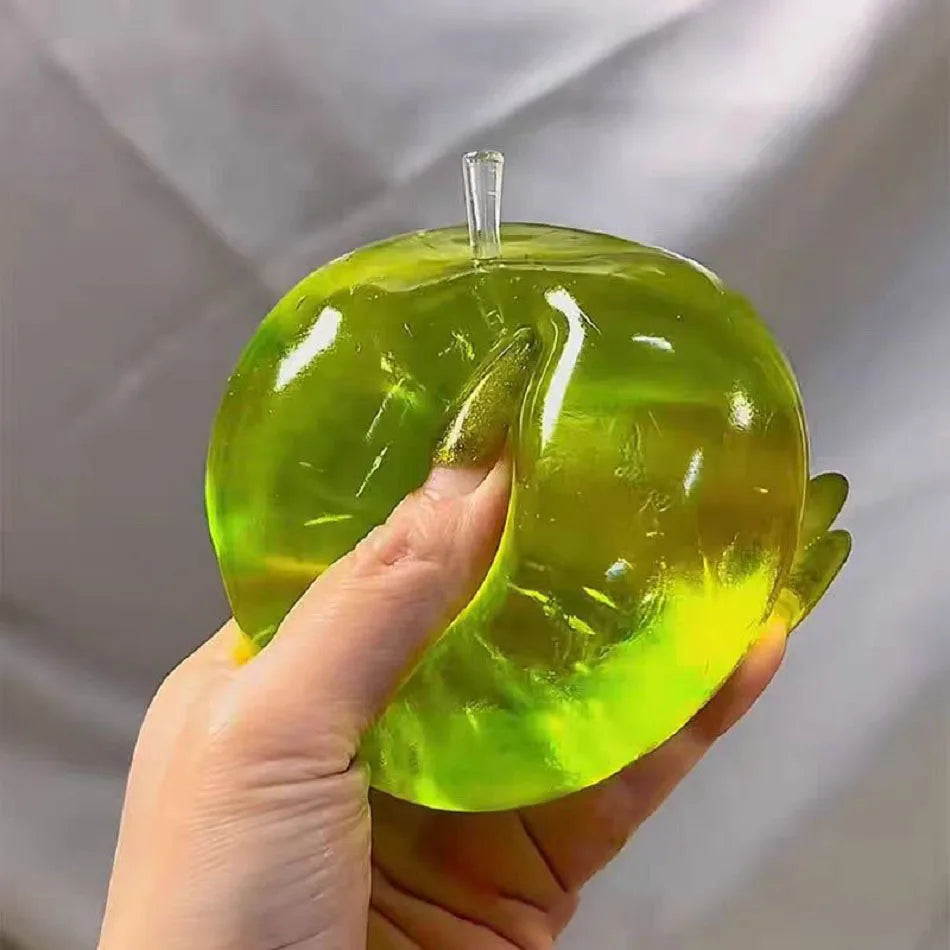 Squishy Green Apple Stress Ball Soft Fidget Sensory