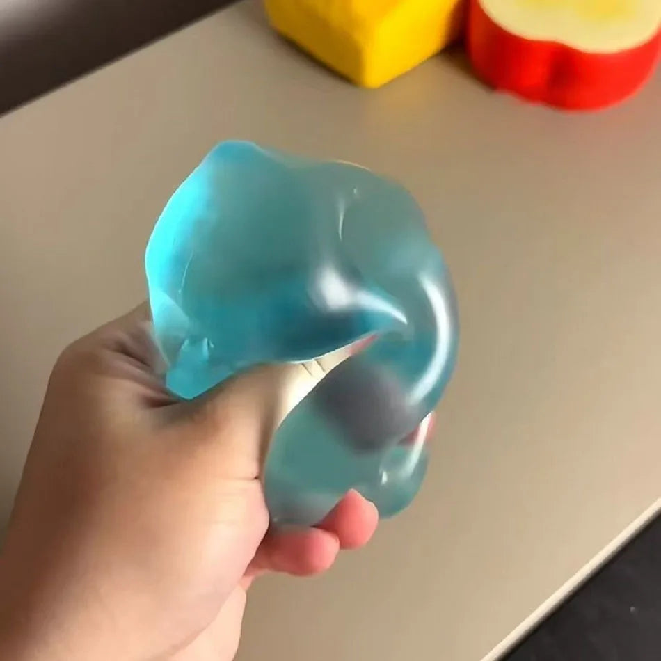 Squishy Green Apple Stress Ball Soft Fidget Sensory
