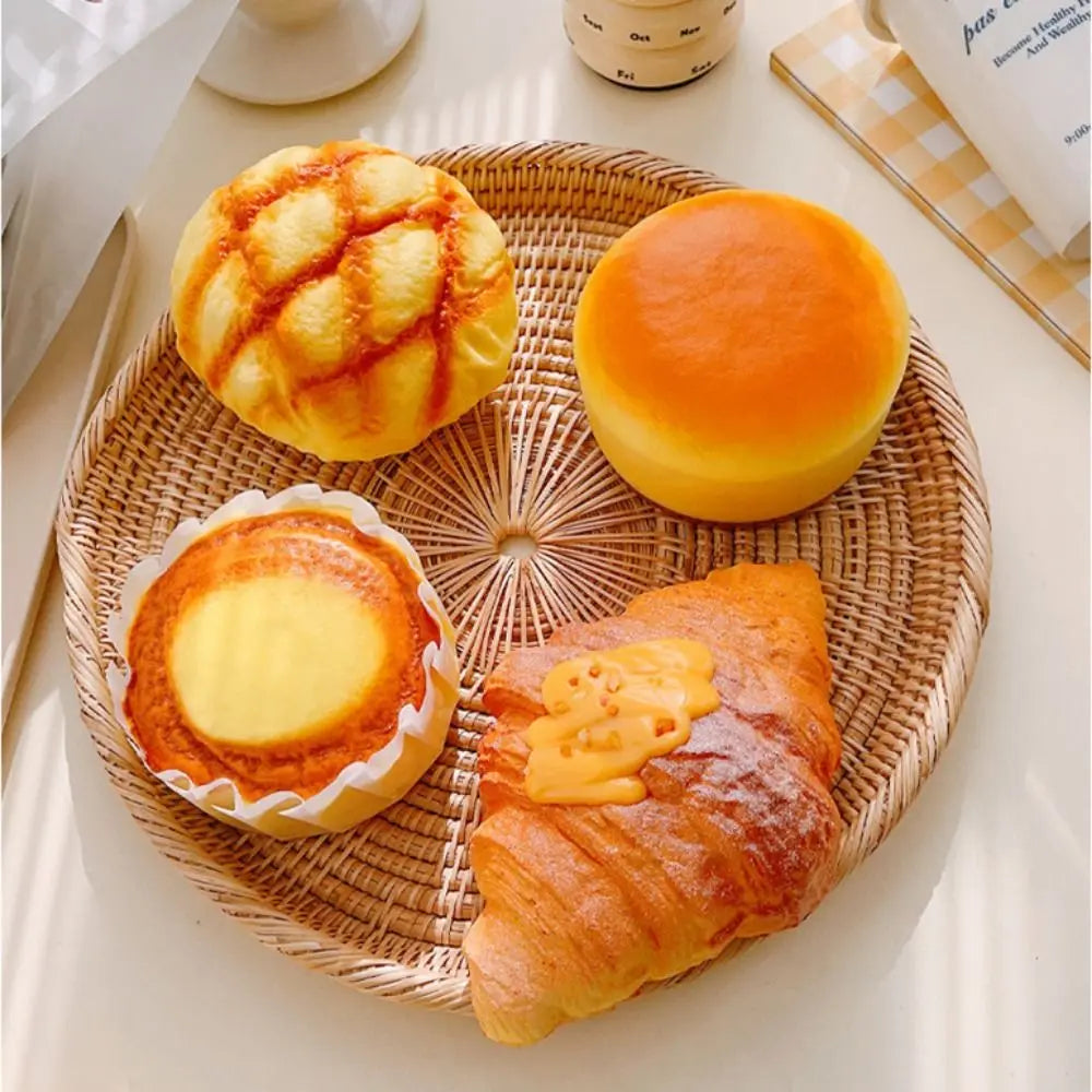 Simulation Bread Toast Squishy Slow Rising Rebound Squeeze Toy Anti Stress Relief