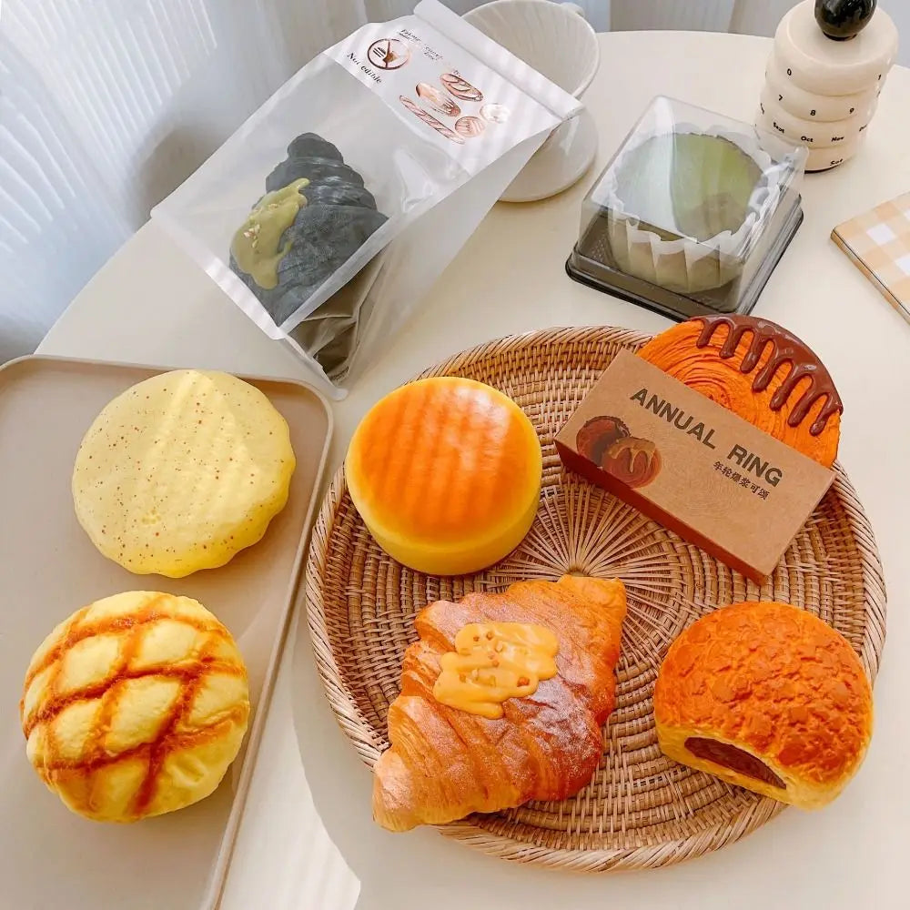 Simulation Bread Toast Squishy Slow Rising Rebound Squeeze Toy Anti Stress Relief